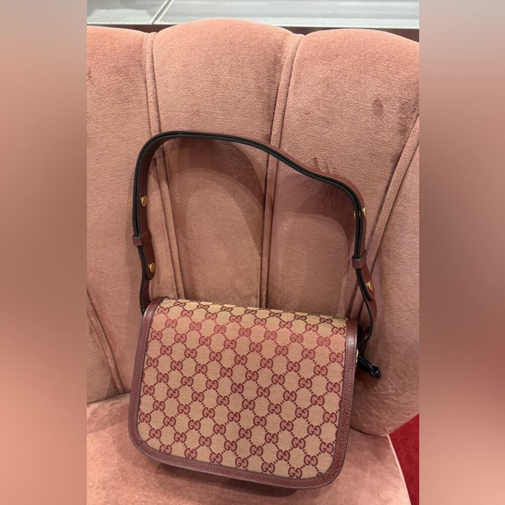 Gucci 1955 Monogram Canvas Shoulder Bag NWT - Picture 3 of 7